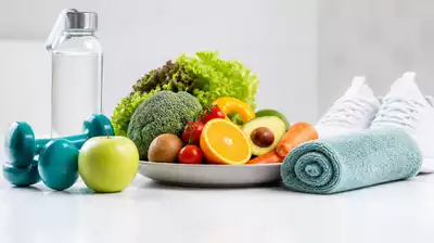 Product image depicting healthy lifestyle choices