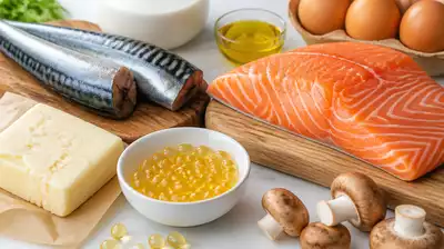Vitamin D supplements and healthy food sources